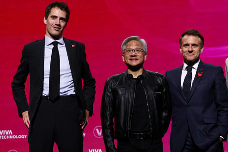 IA : à Vivatech, Emmanuel Macron célèbre le partenariat « historique » entre Mistral IA et Nvidia ...